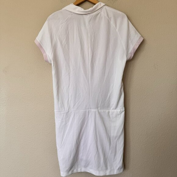 Adidas Dress Large Tennis Golf Pullover Polo Shirt Stretch Sport Womens NEW Pink - Picture 7 of 8